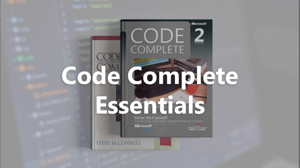 Code Complete Essentials