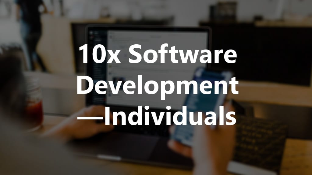 10x software development individuals course image